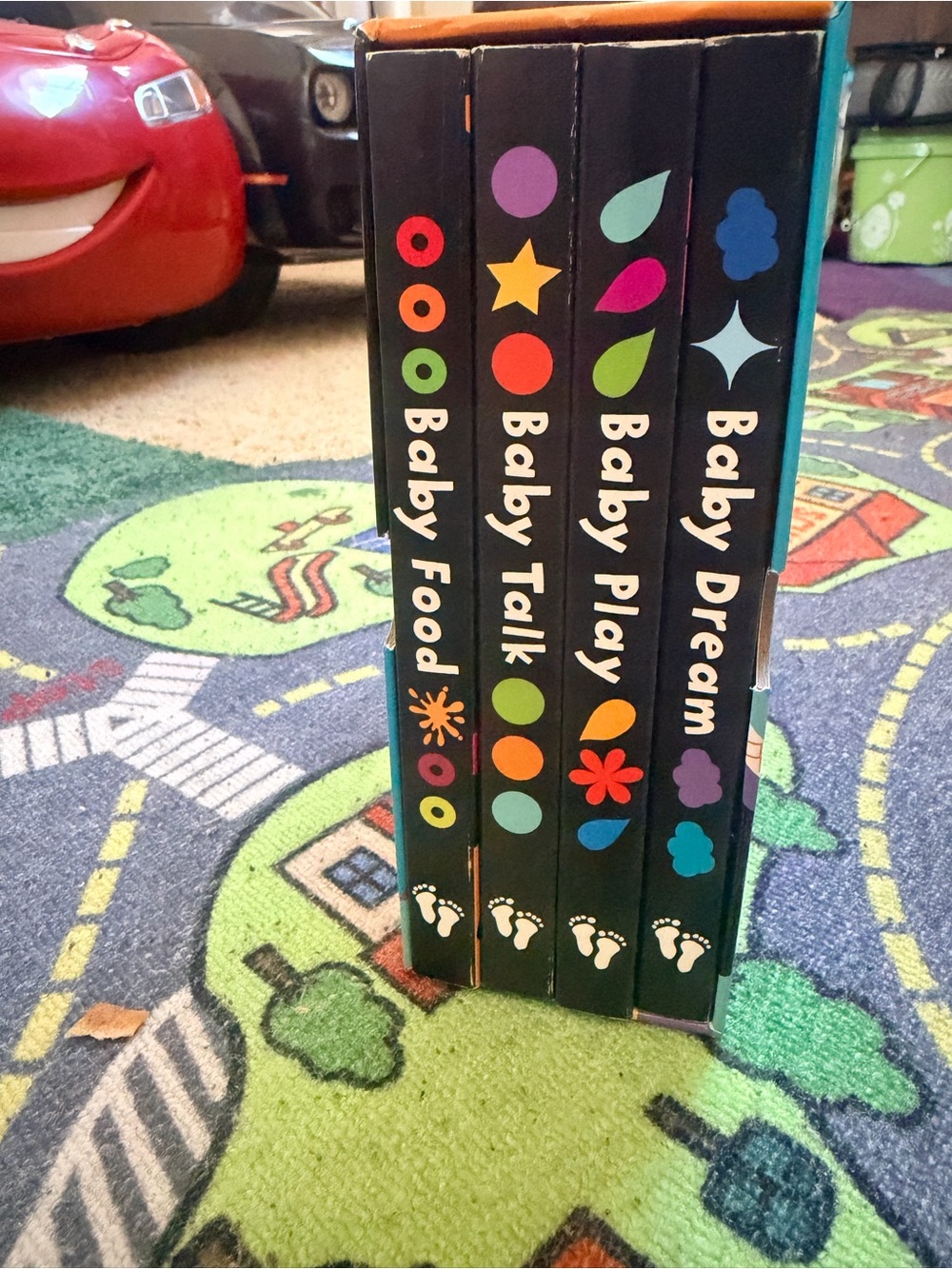 Baby Board Book Set - Baby Food, Baby Talk, Baby Play, Baby Dream  Barefoot